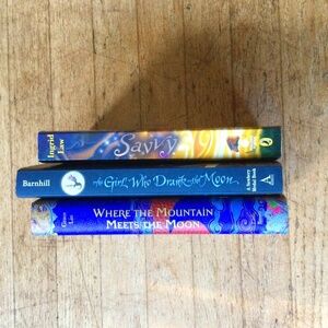 Where the Mountain Meets the Moon, The Girl who Drank the Moon and Savvy…